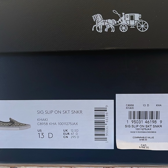 NWT 🏁Coach Signature Slip-on Skater Sneaker - Picture 6 of 6